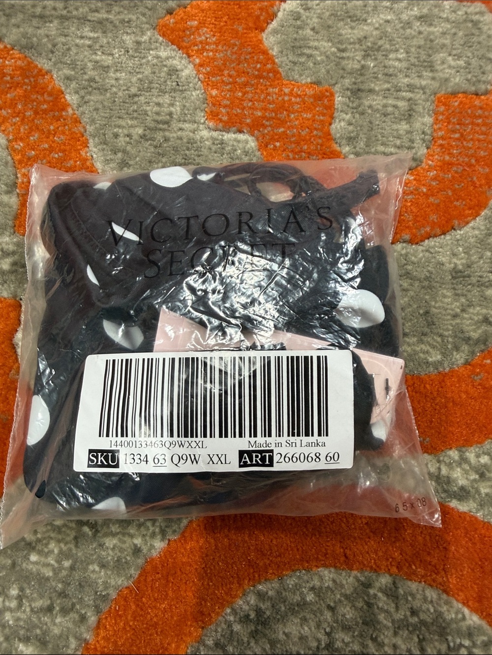 Victoria's Secret Black and White Polka Dot Bikini